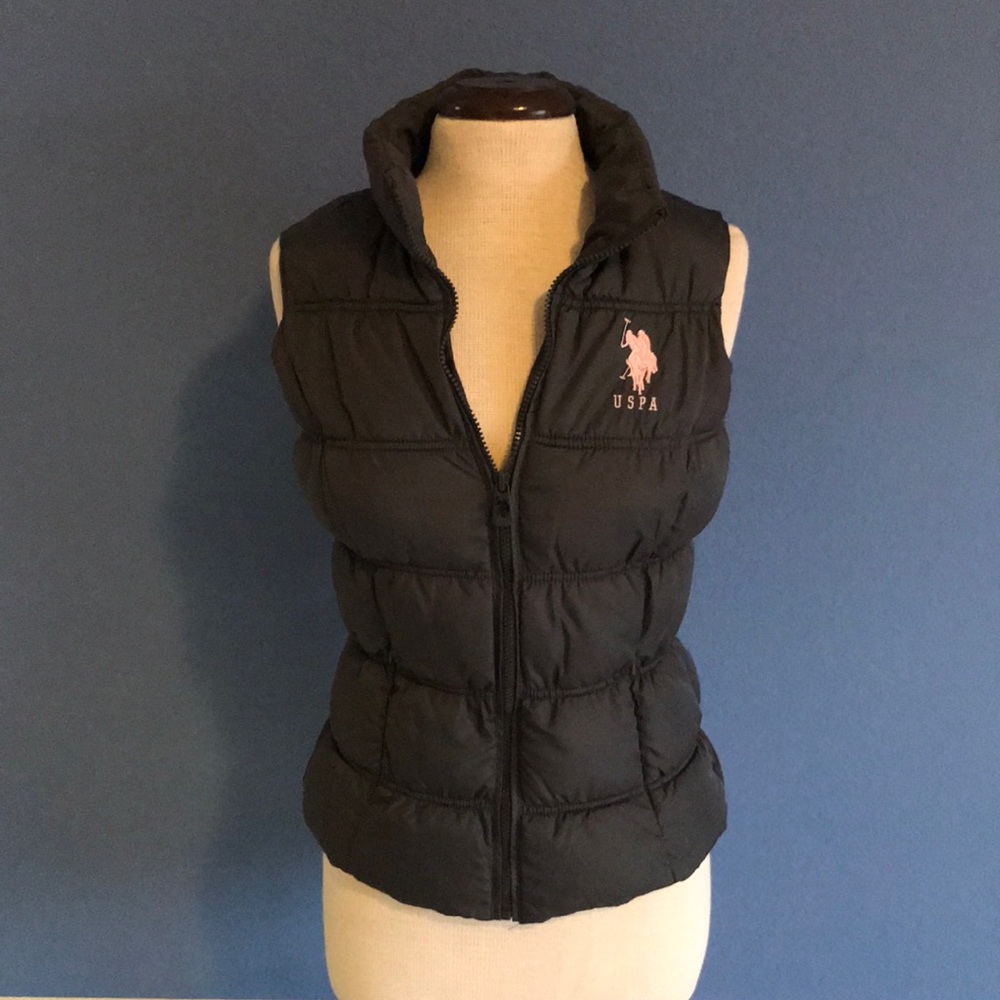 US Polo Assn. Gray Puffer Vest